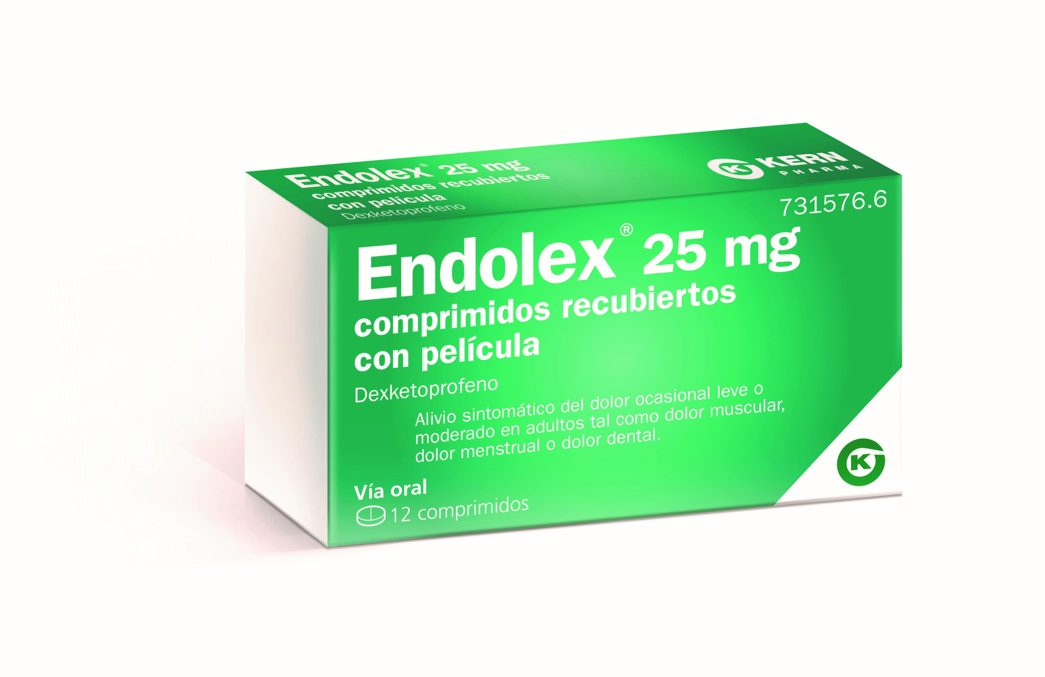ENDOLEX 25 mg 12 COMPRIMIDOS