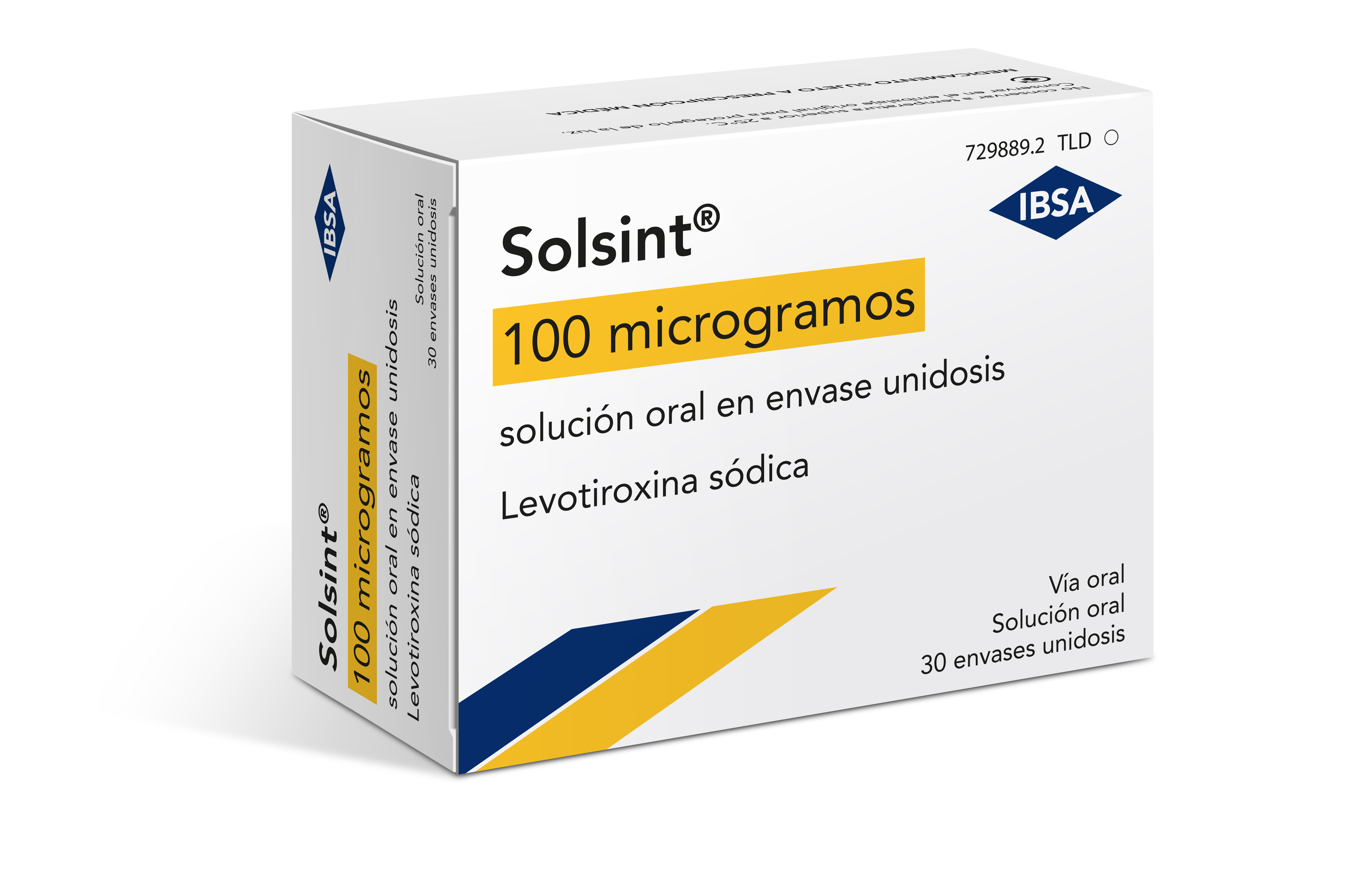 SOLSINT 100 microgramos SOLUCION ORAL 30 ENVASES UNIDOSIS 1 ml