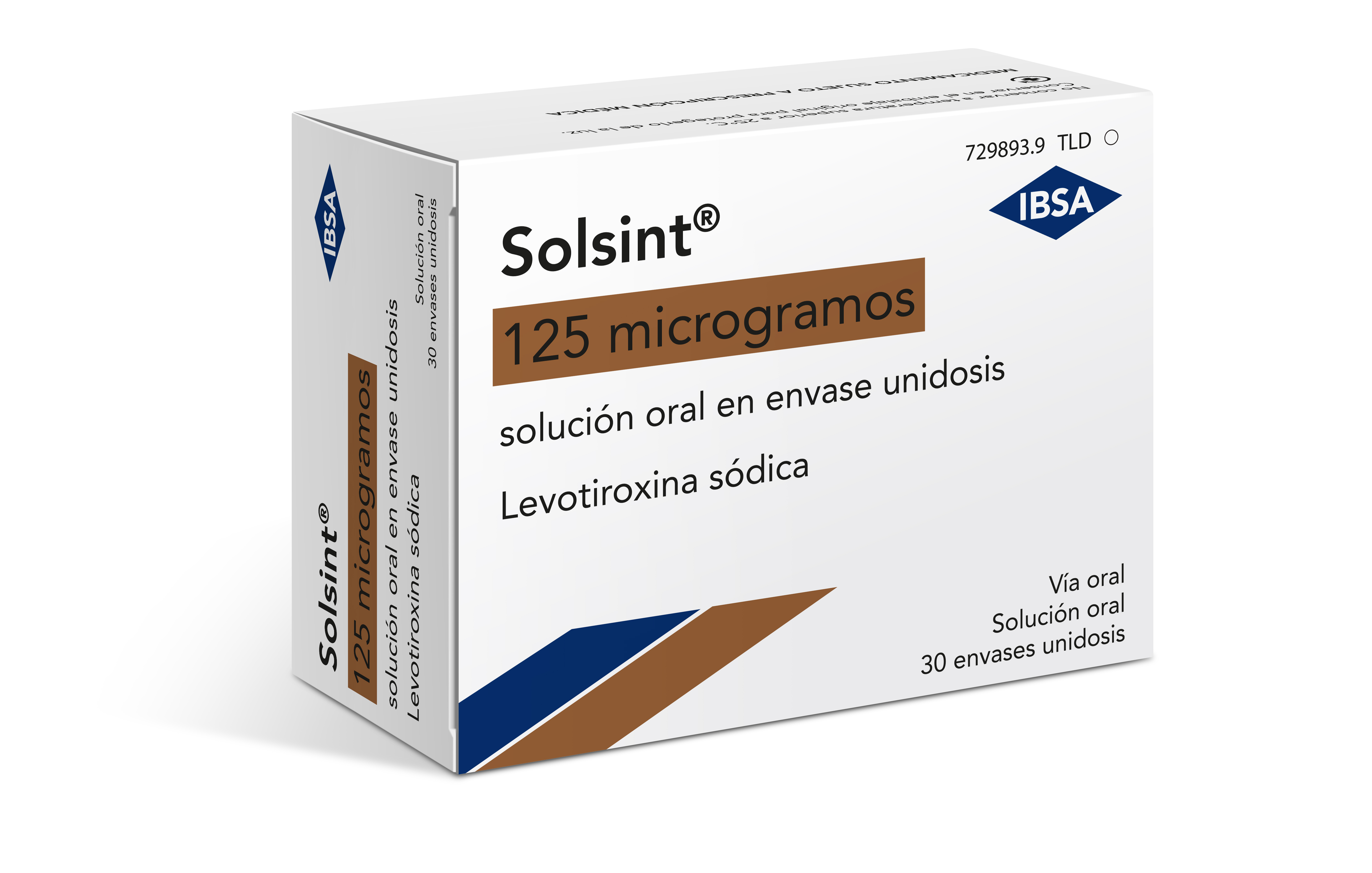 SOLSINT 125 microgramos SOLUCION ORAL 30 ENVASES UNIDOSIS 1 ml