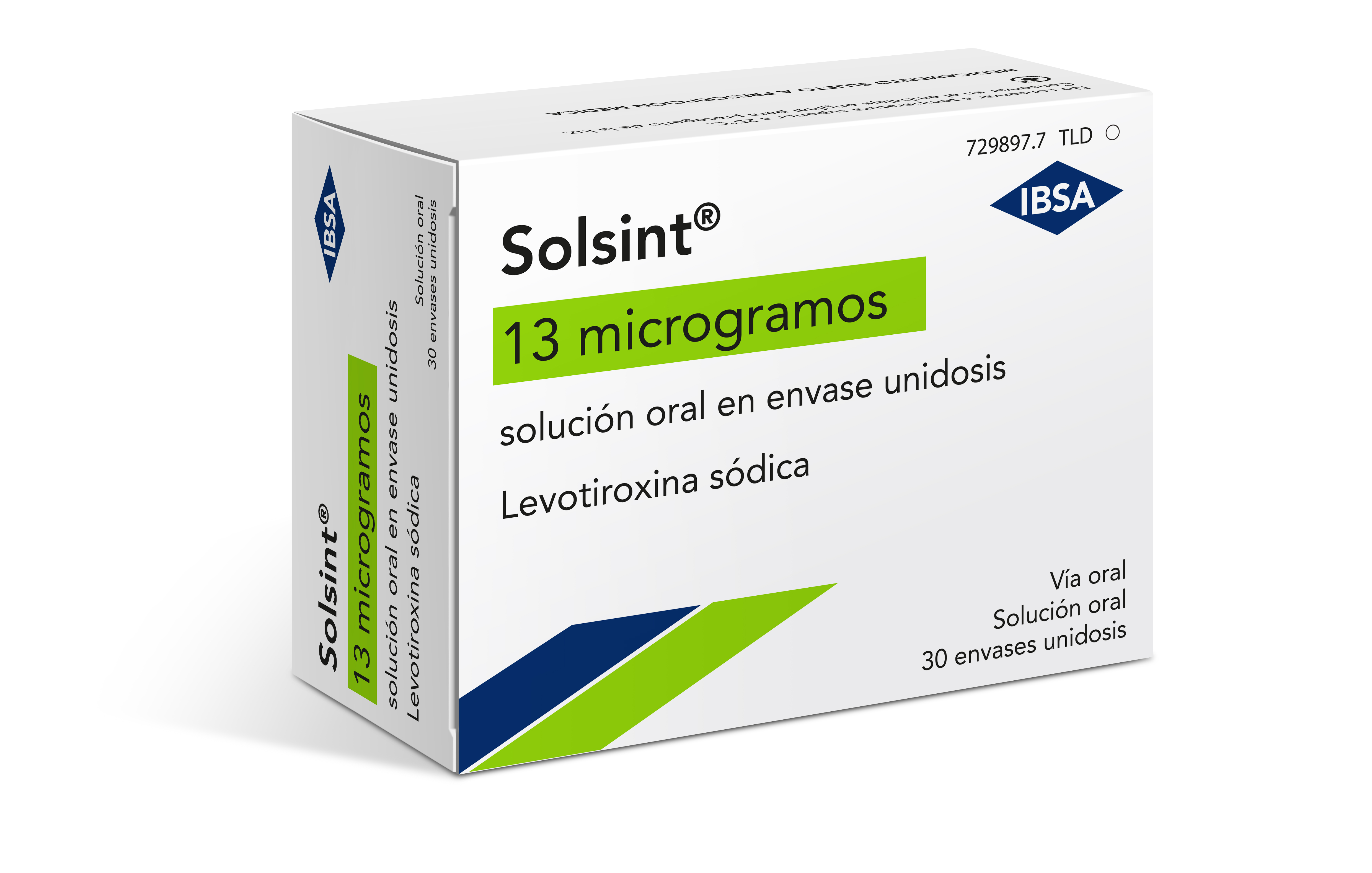 SOLSINT 13 microgramos SOLUCION ORAL 30 ENVASES UNIDOSIS 1 ml