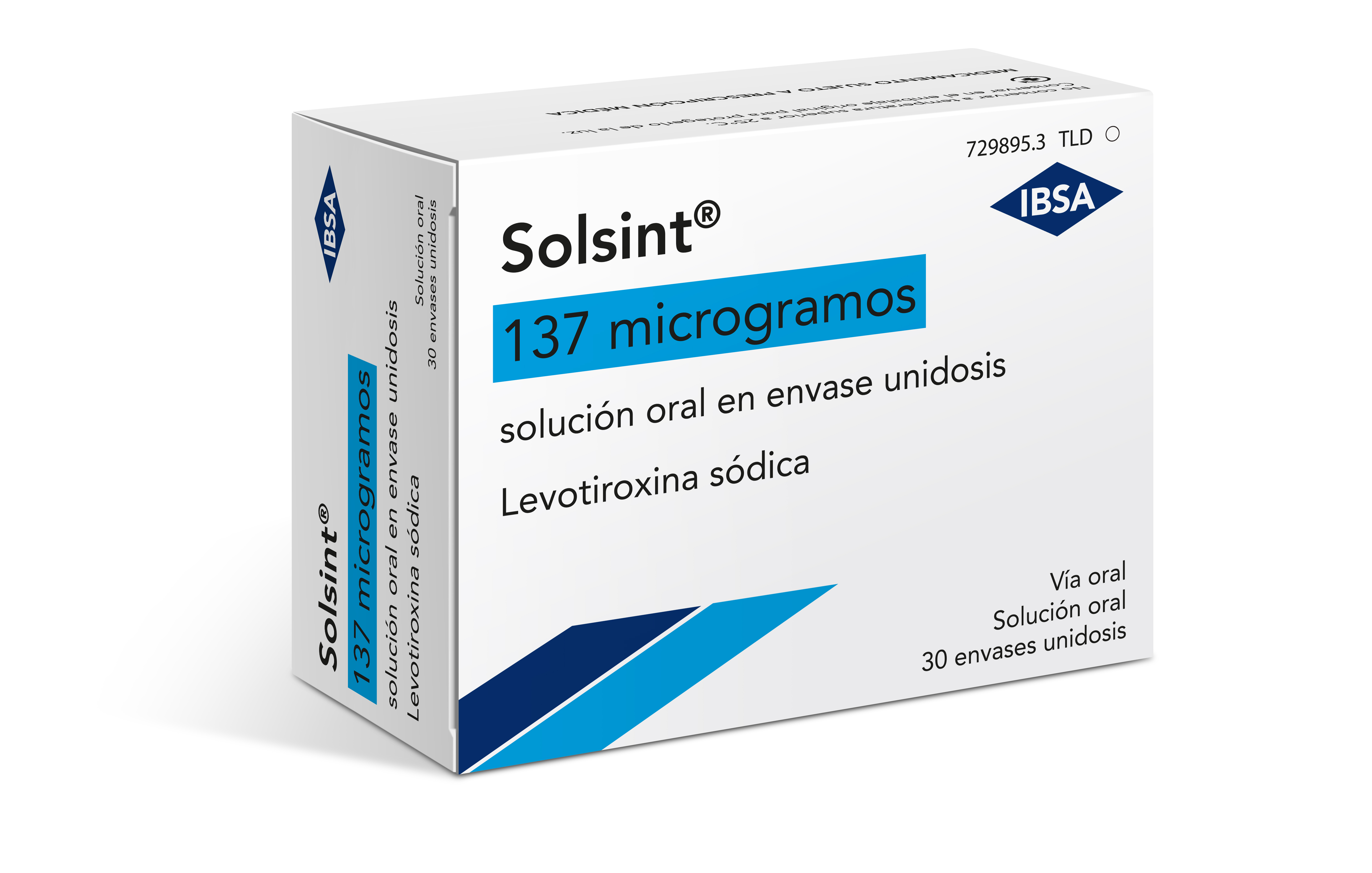 SOLSINT 137 microgramos SOLUCION ORAL 30 ENVASES UNIDOSIS 1 ml