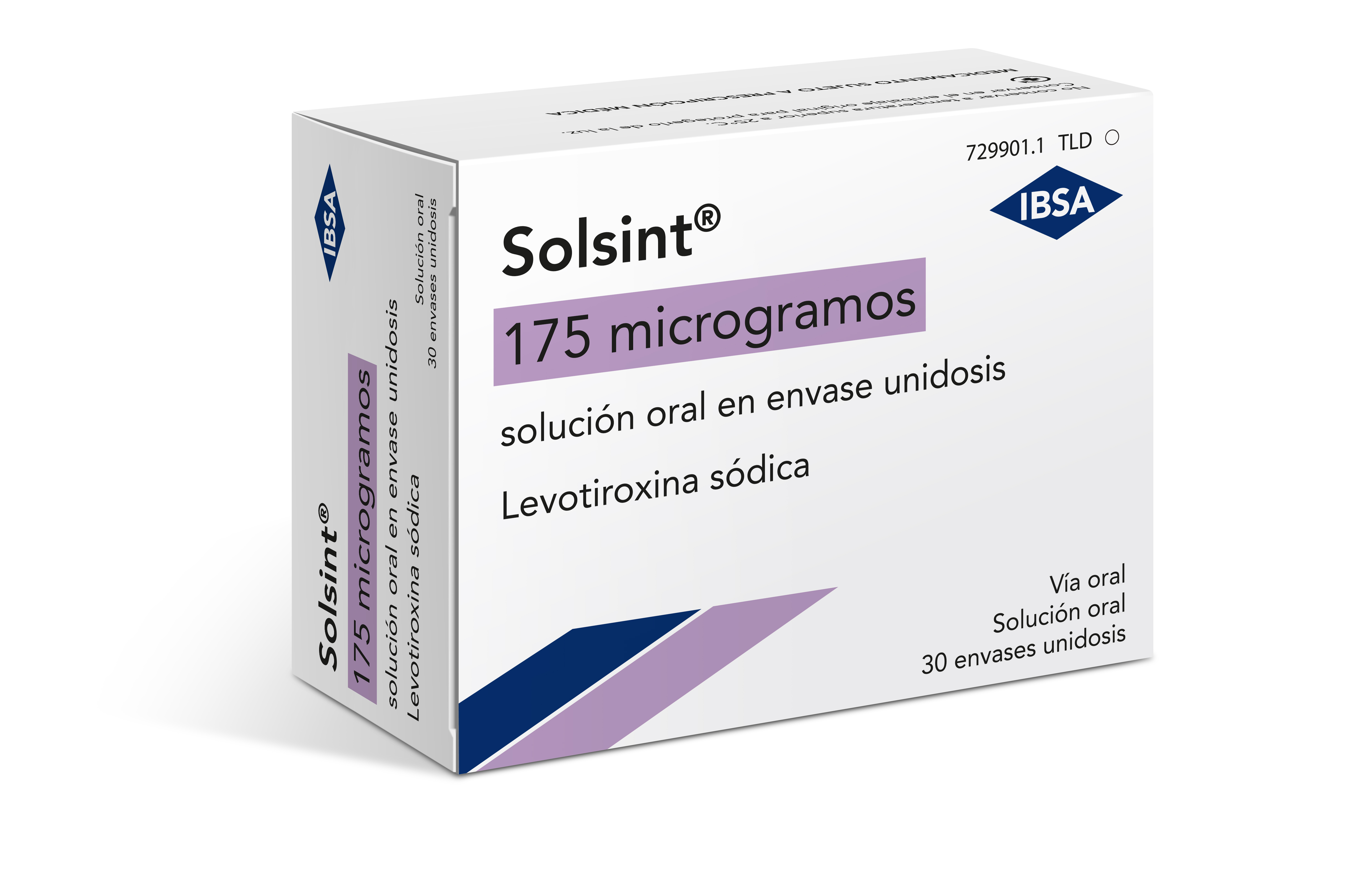 SOLSINT 175 microgramos SOLUCION ORAL 30 ENVASES UNIDOSIS 1 ml