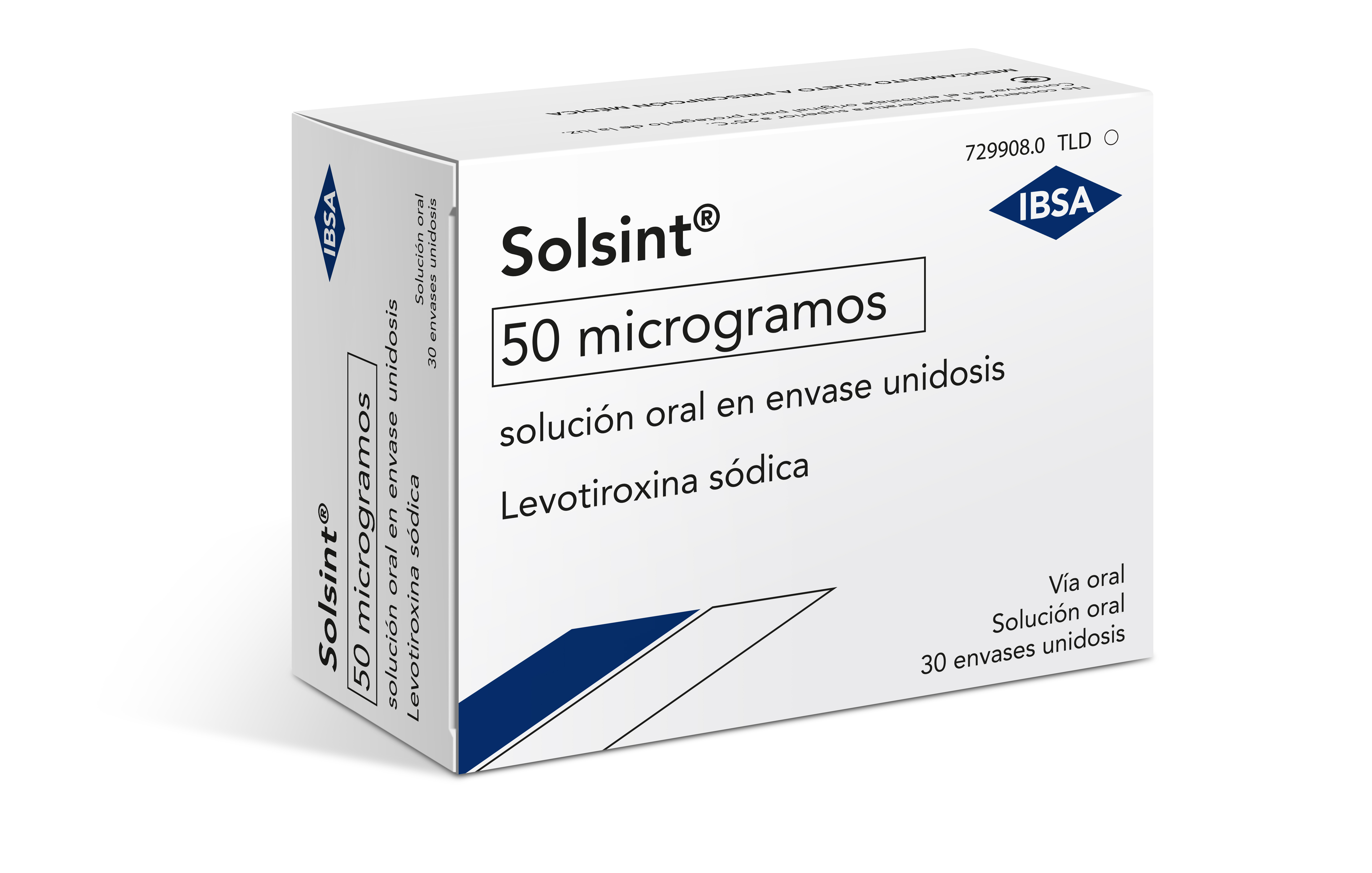 SOLSINT 50 microgramos SOLUCION ORAL 30 ENVASES UNIDOSIS 1 ml