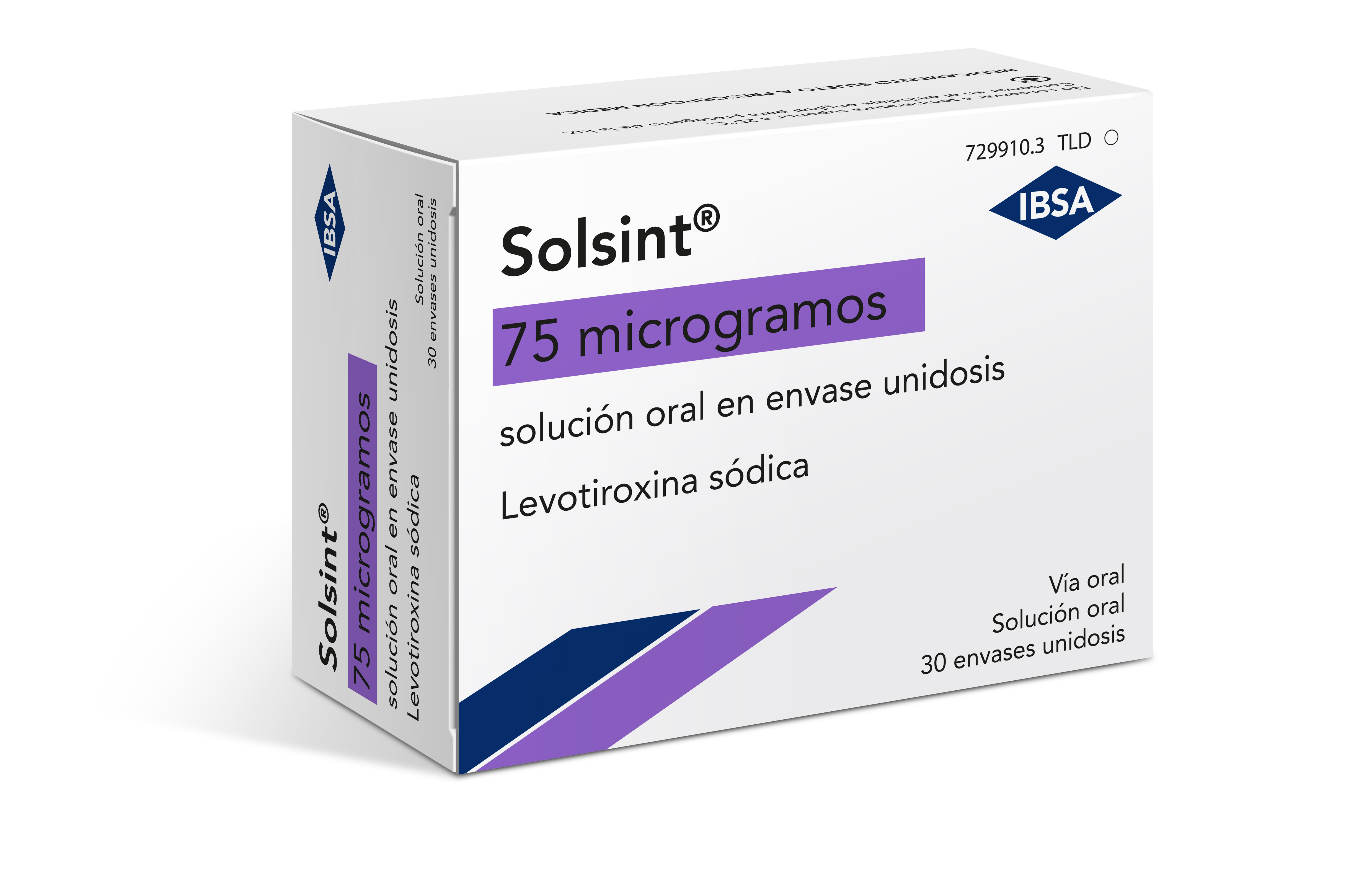 SOLSINT 75 microgramos SOLUCION ORAL 30 ENVASES UNIDOSIS 1 ml