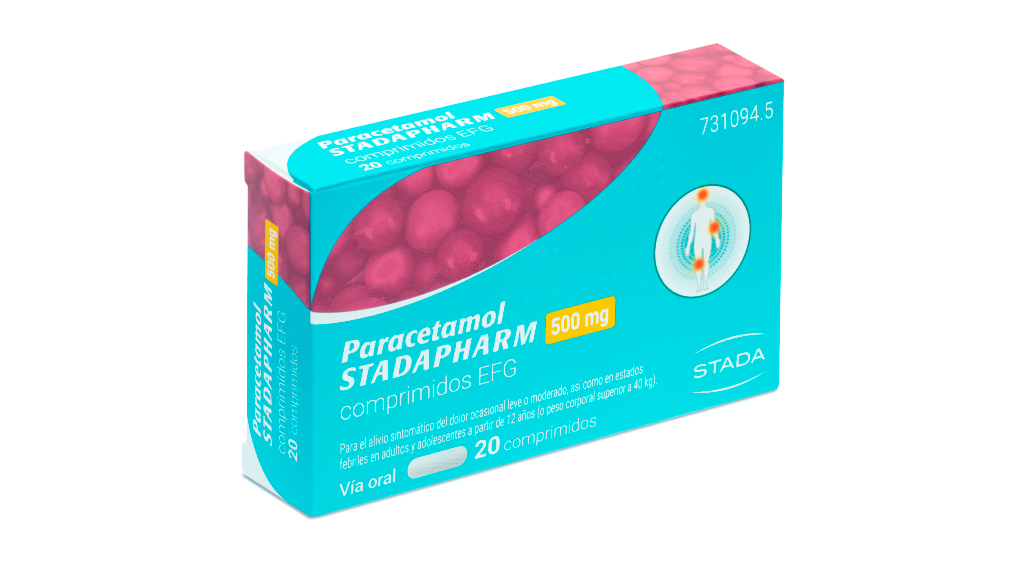 PARACETAMOL STADAPHARM EFG 500 mg 20 COMPRIMIDOS