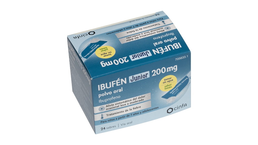 IBUFEN JUNIOR 200 mg 24 SOBRES POLVO ORAL