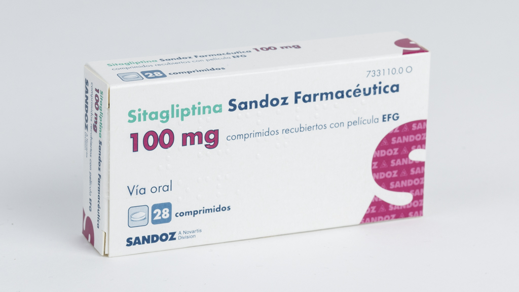 SITAGLIPTINA SANDOZ FARMACEUTICA EFG 100 mg 56 COMPRIMIDOS RECUBIERTOS