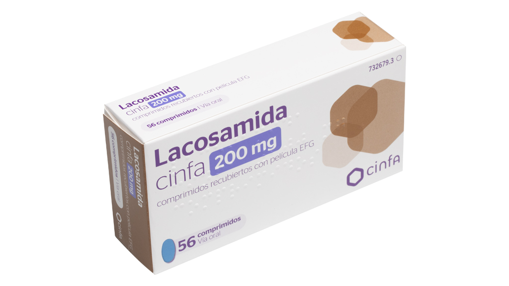 LACOSAMIDA CINFA EFG 200 mg 56 COMPRIMIDOS RECUBIERTOS