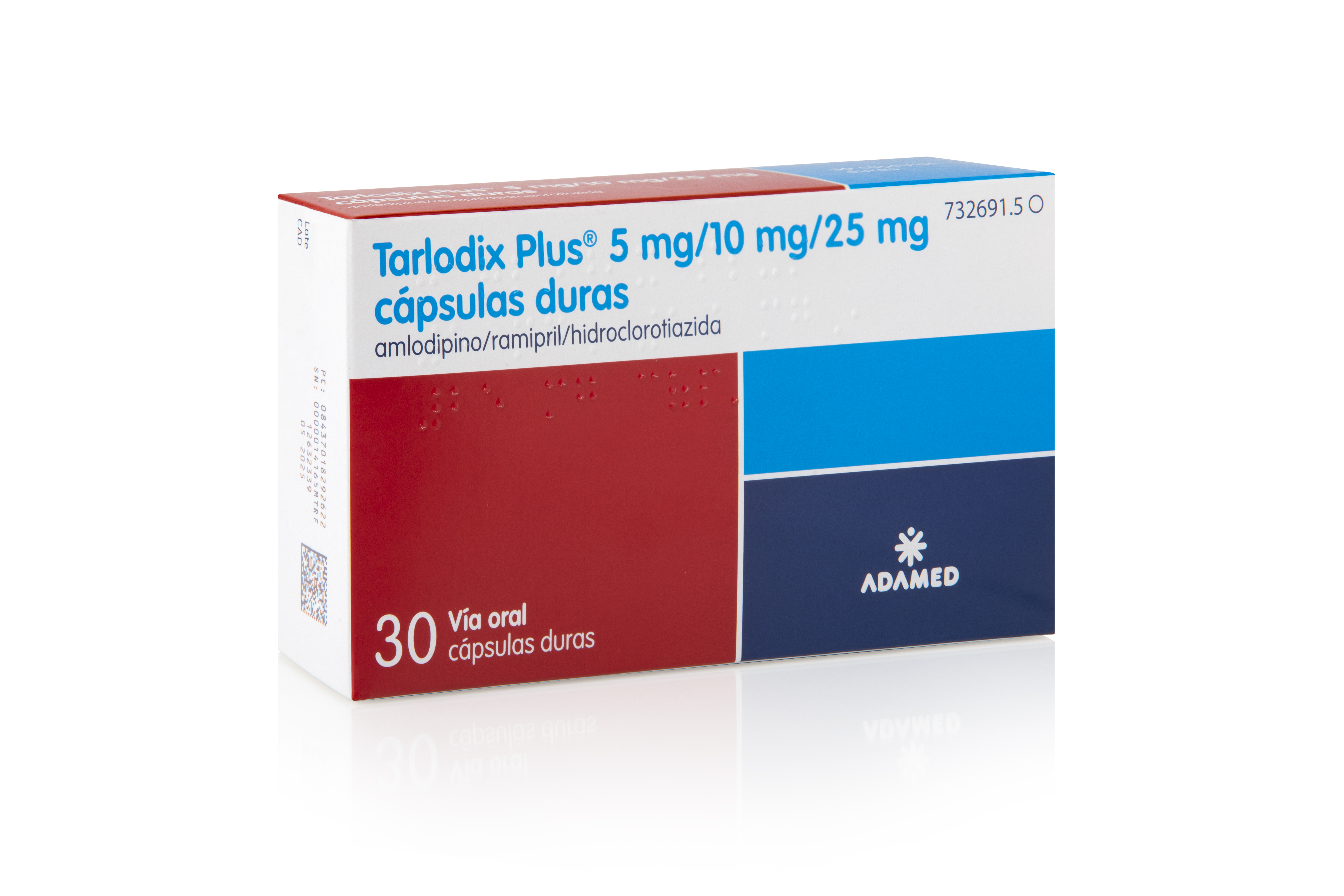 TARLODIX PLUS 5 mg/10 mg/25 mg 30 CAPSULAS