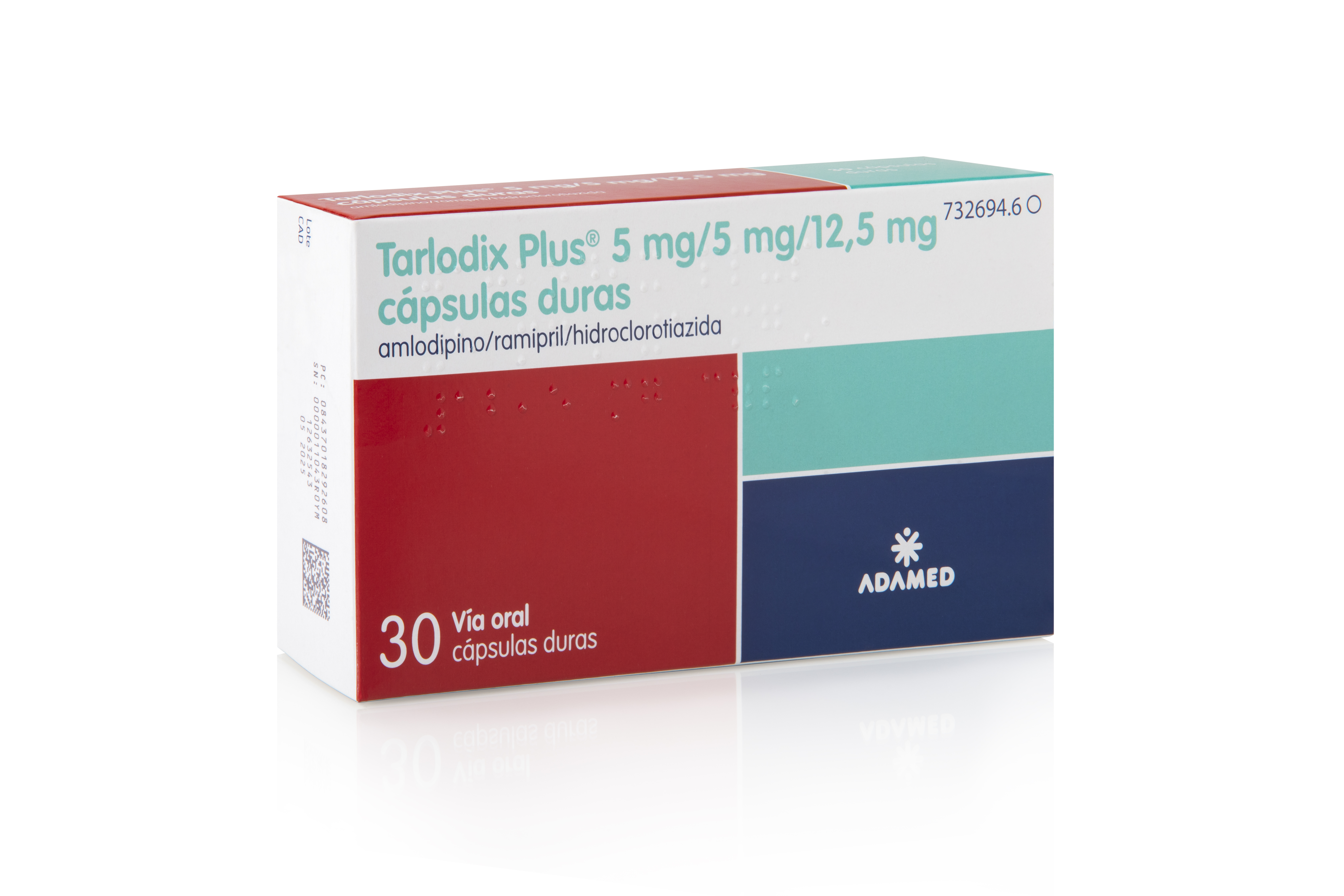 TARLODIX PLUS 5 mg/5 mg/12,5 mg 30 CAPSULAS