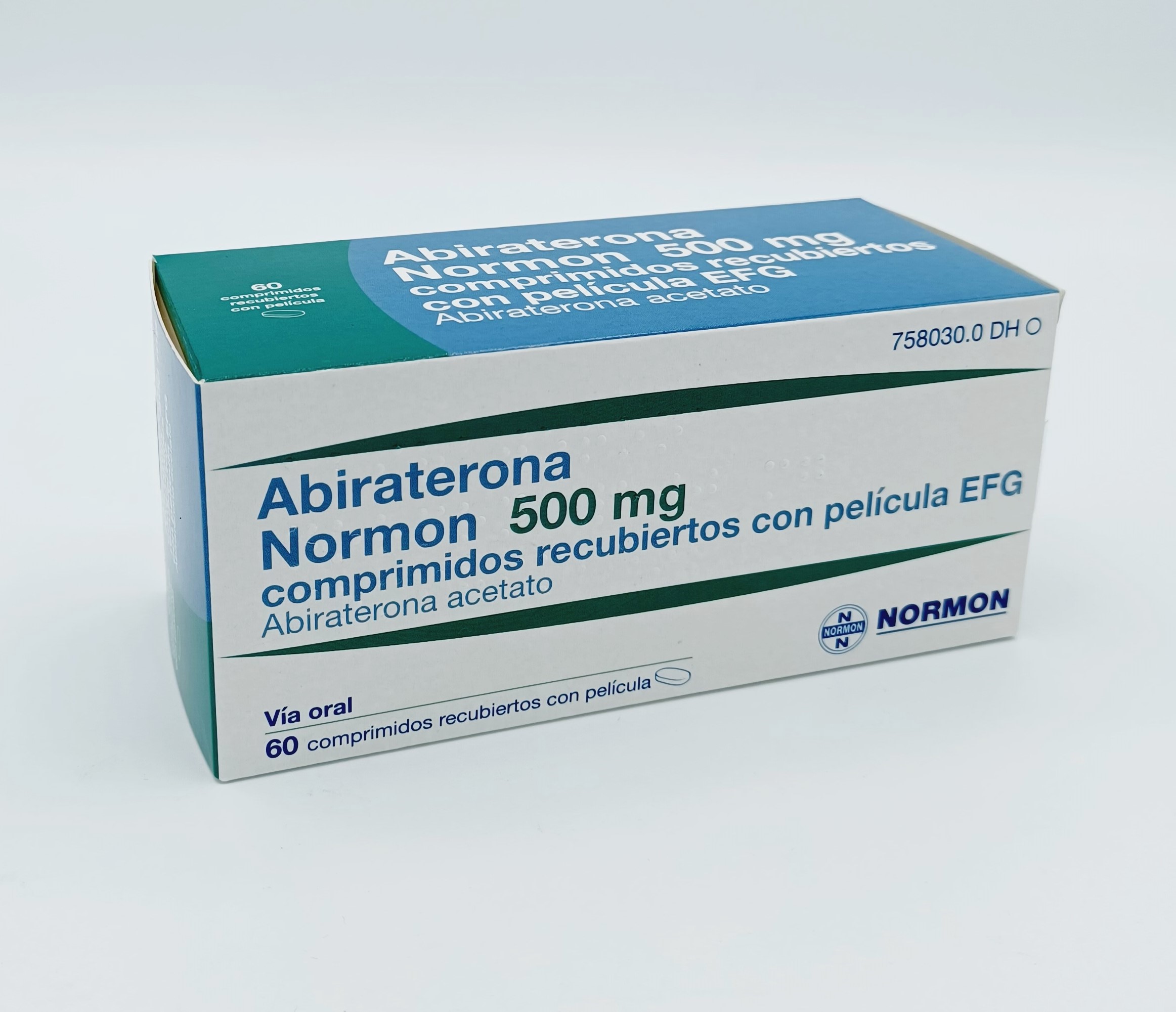 ABIRATERONA NORMON EFG 500 mg 60 COMPRIMIDOS RECUBIERTOS