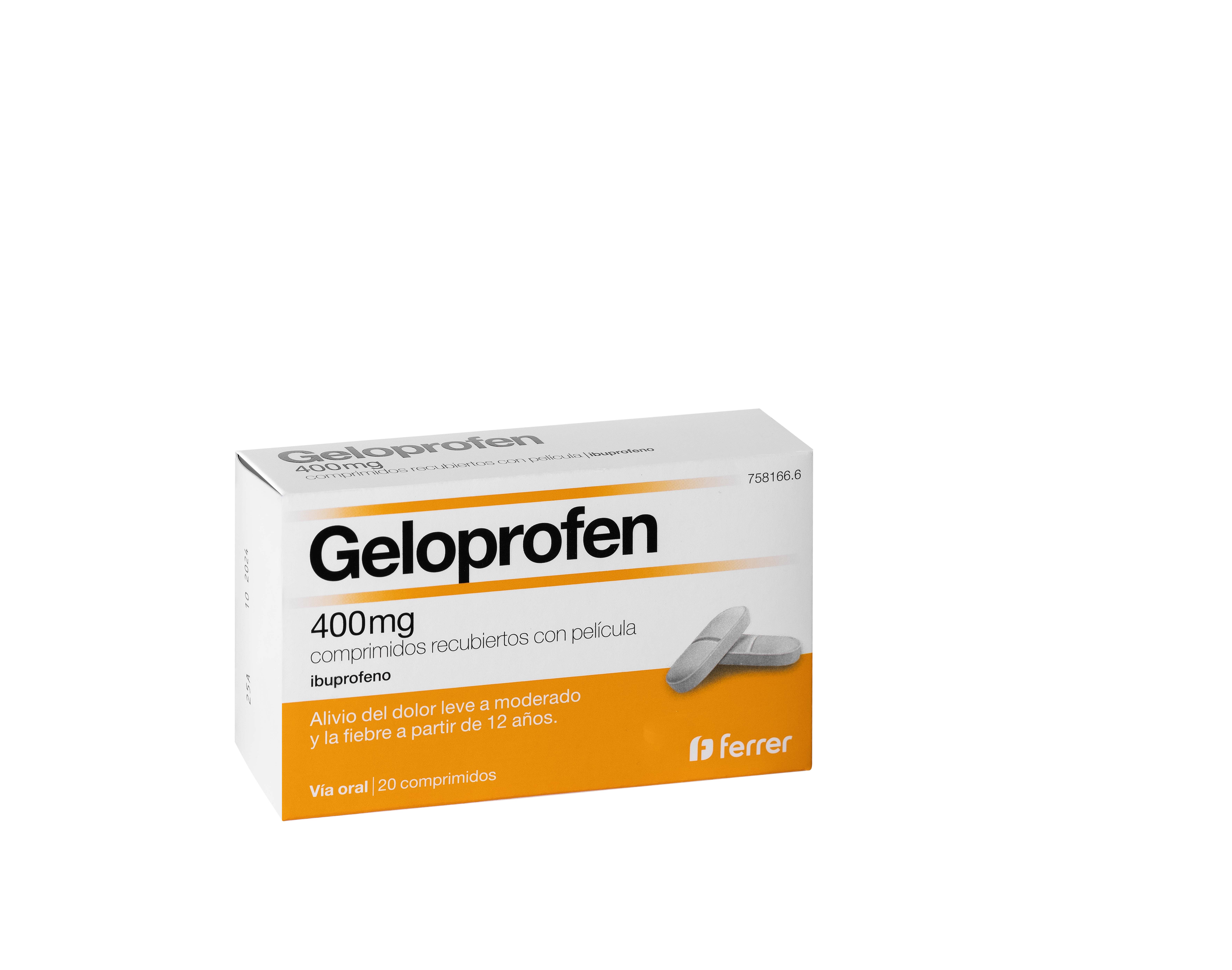 GELOPROFEN 400 mg 20 COMPRIMIDOS RECUBIERTOS