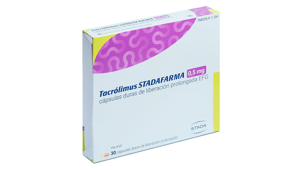 TACROLIMUS STADAFARMA EFG 0,5 mg 30 CAPSULAS LIBERACION PROLONGADA