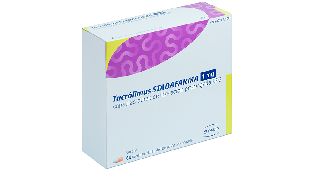 TACROLIMUS STADAFARMA EFG 1 mg 60 CAPSULAS LIBERACION PROLONGADA