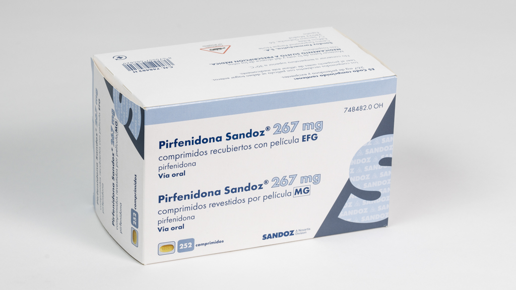PIRFENIDONA SANDOZ EFG 267 mg 63 COMPRIMIDOS RECUBIERTOS