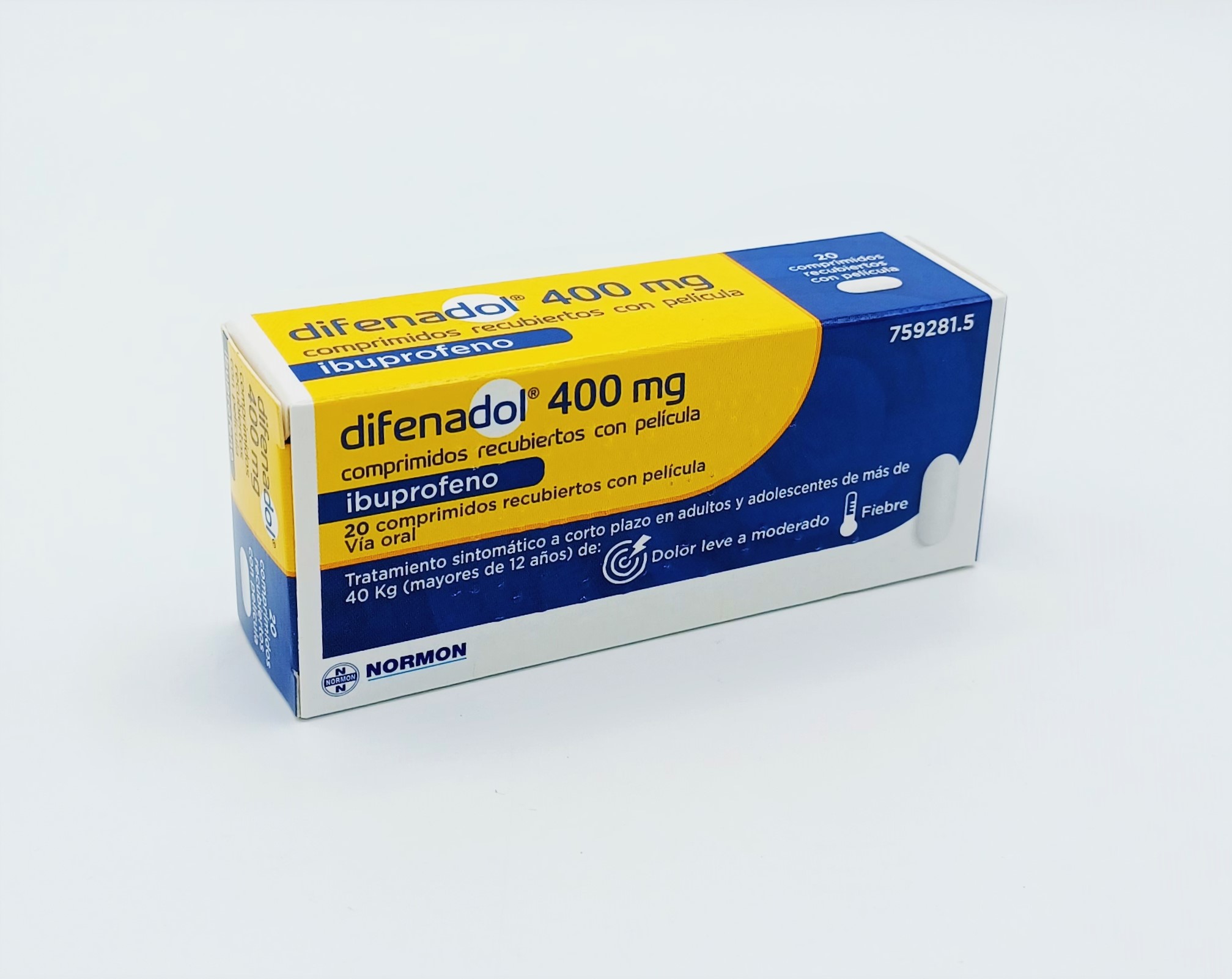 DIFENADOL 400 mg 20 COMPRIMIDOS RECUBIERTOS