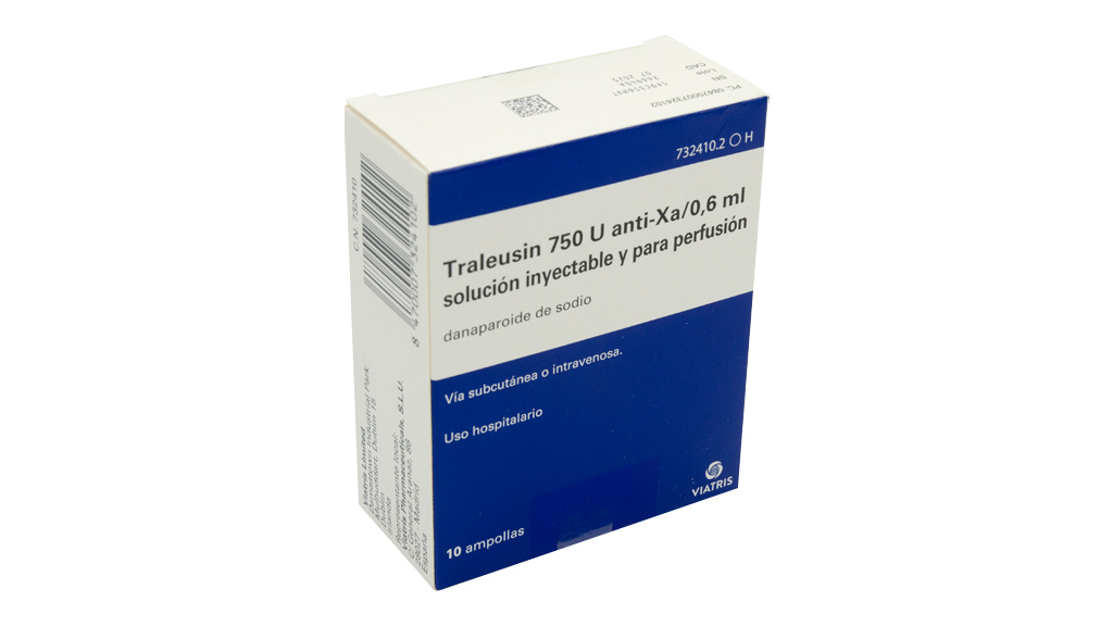 TRALEUSIN 750 U ANTI-Xa 10 AMPOLLAS SOLUCION INYECTABLE Y PARA PERFUSION 0,6 ml
