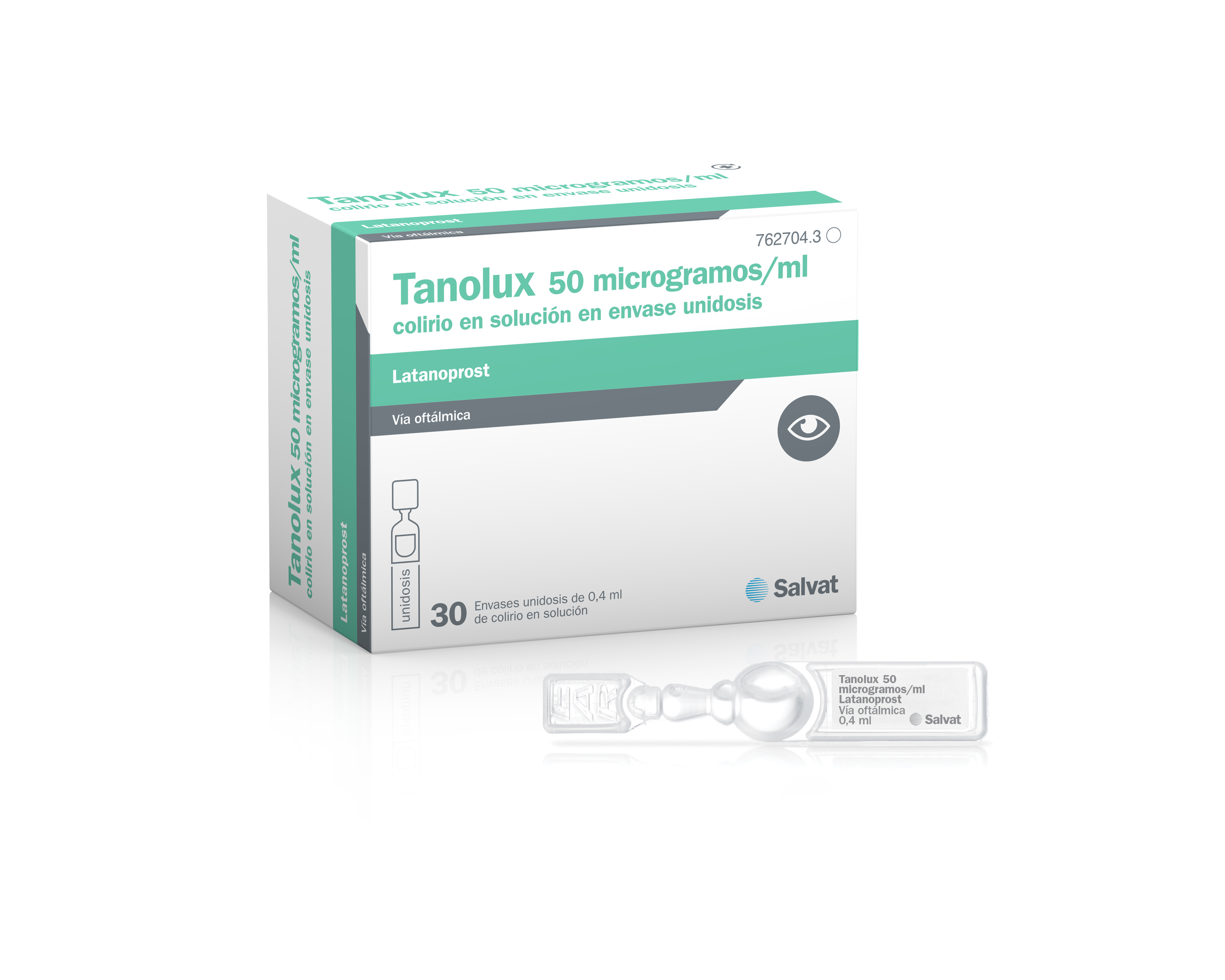 TANOLUX 50 microgramos/ml COLIRIO EN SOLUCION 30 MONODOSIS 0,4 ml