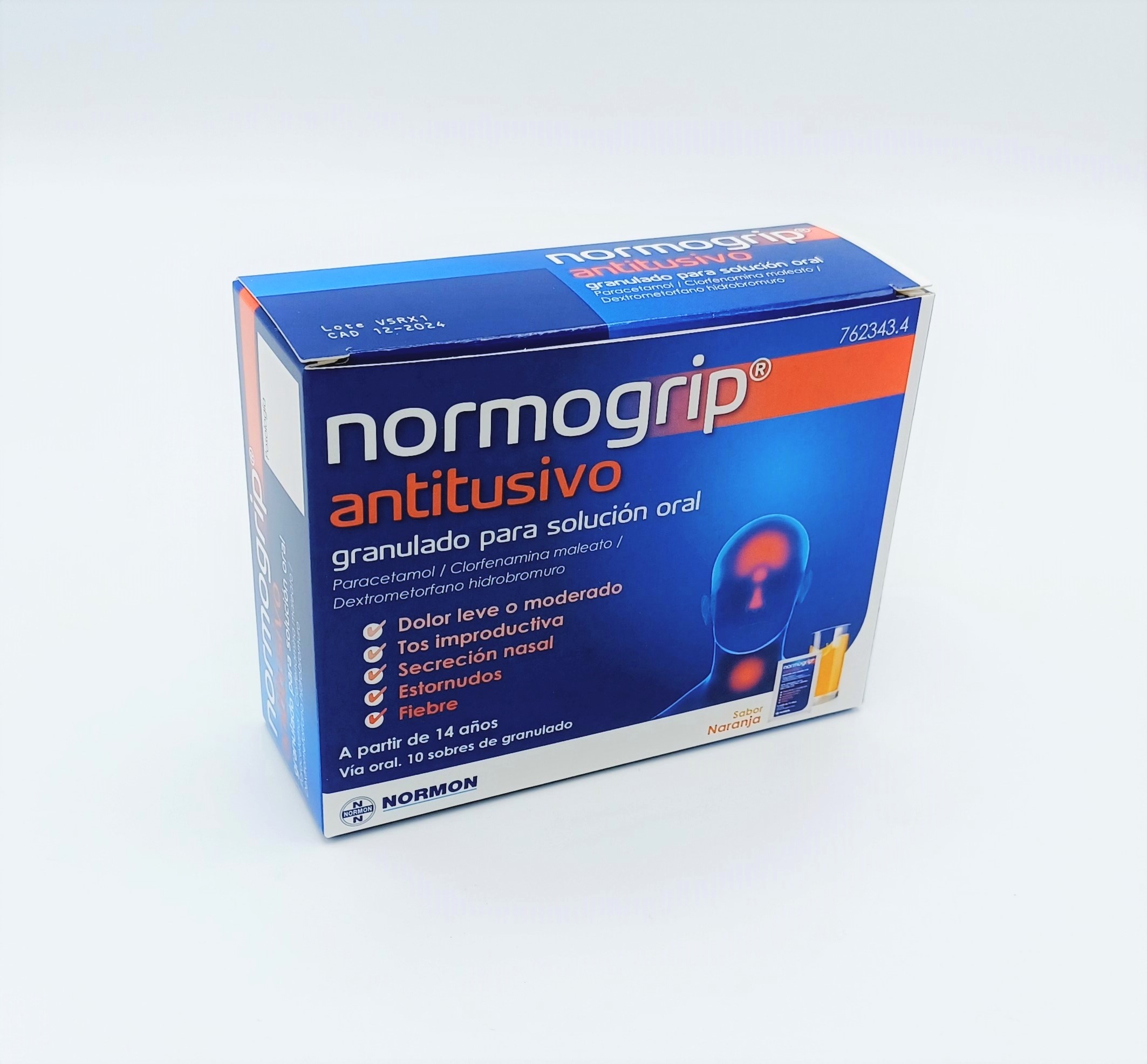 NORMOGRIP ANTITUSIVO 10 SOBRES GRANULADO PARA SOLUCION ORAL