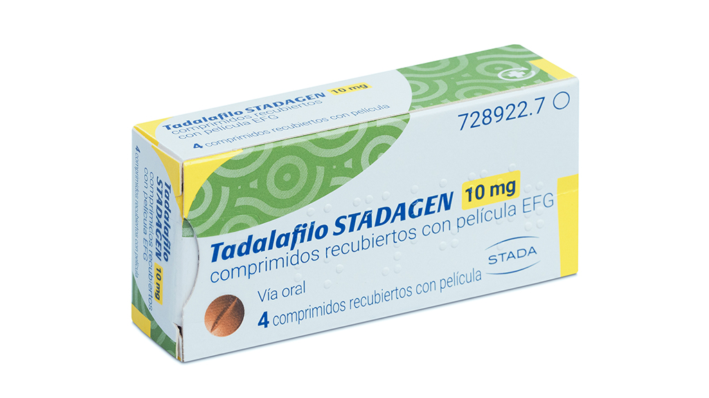 TADALAFILO STADAGEN EFG 10 mg 4 COMPRIMIDOS RECUBIERTOS