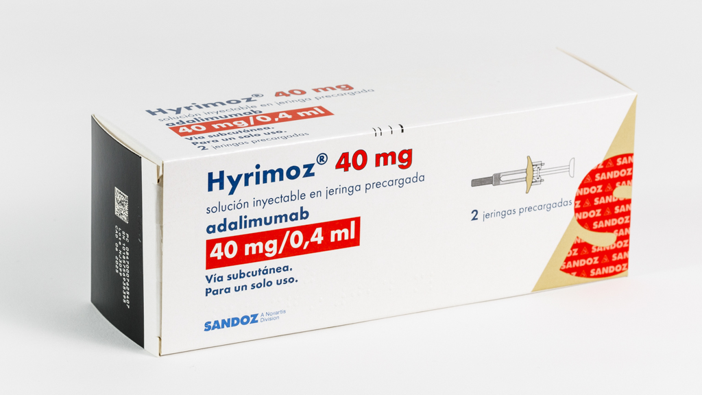 HYRIMOZ 40 mg 1 JERINGA PRECARGADA SOLUCION INYECTABLE 0,4 ml