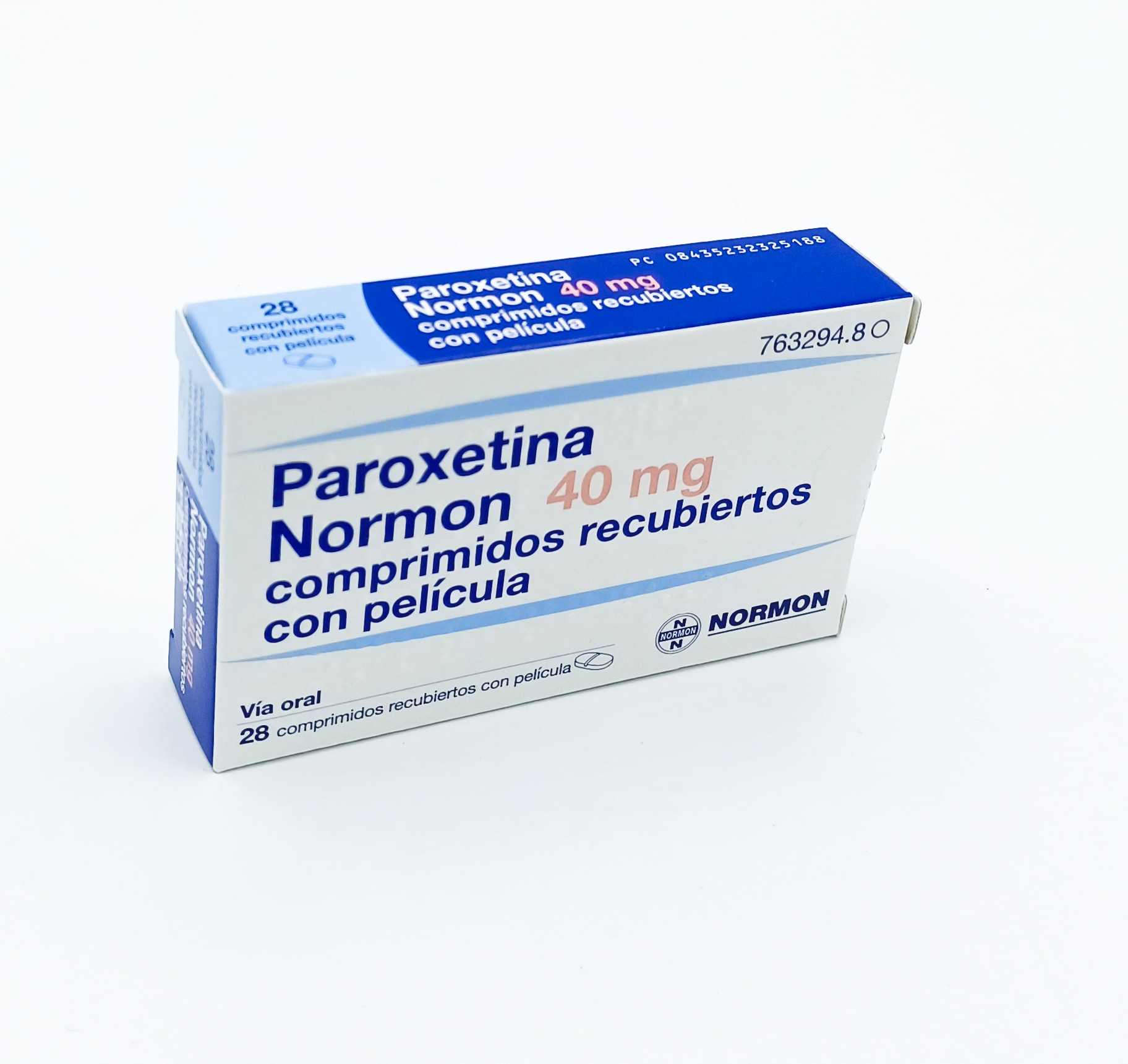 PAROXETINA NORMON 40 mg 28 COMPRIMIDOS RECUBIERTOS