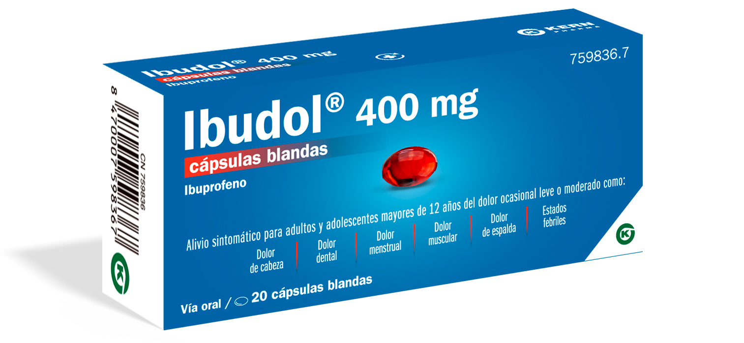 IBUDOL 400 mg 20 CAPSULAS BLANDAS