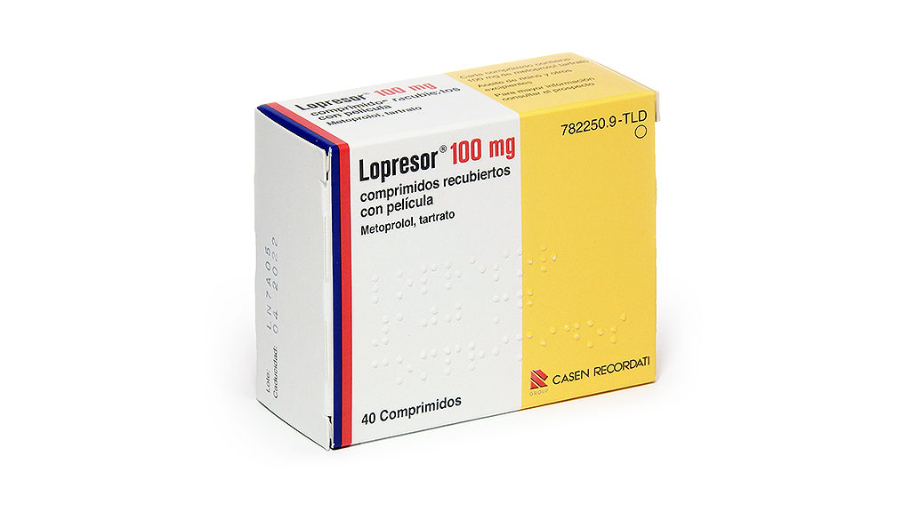 LOPRESOR 100 mg 40 COMPRIMIDOS RECUBIERTOS