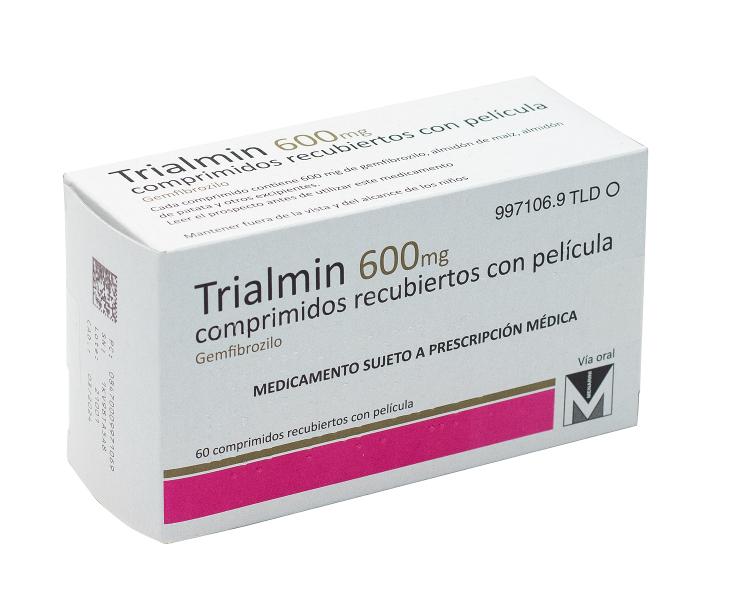 TRIALMIN 600 mg 500 COMPRIMIDOS RECUBIERTOS