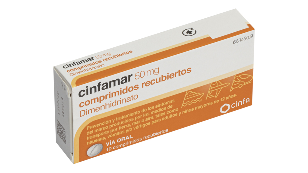 CINFAMAR 50 mg 10 COMPRIMIDOS RECUBIERTOS