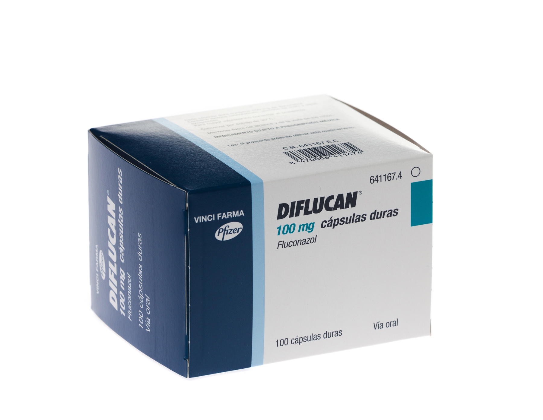 DIFLUCAN 100 mg 7 CAPSULAS