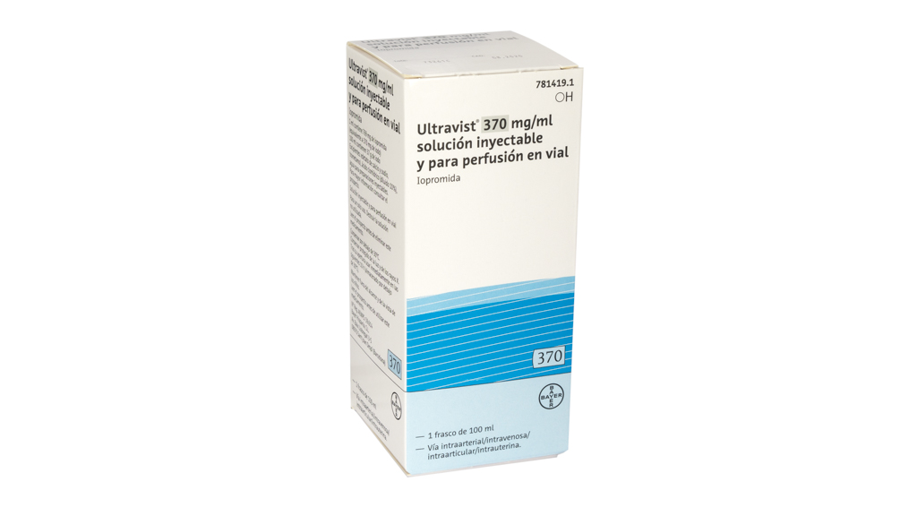 ULTRAVIST 370 mg/ml 1 FRASCO SOLUCION INYECTABLE Y PARA PERFUSION 500 ml