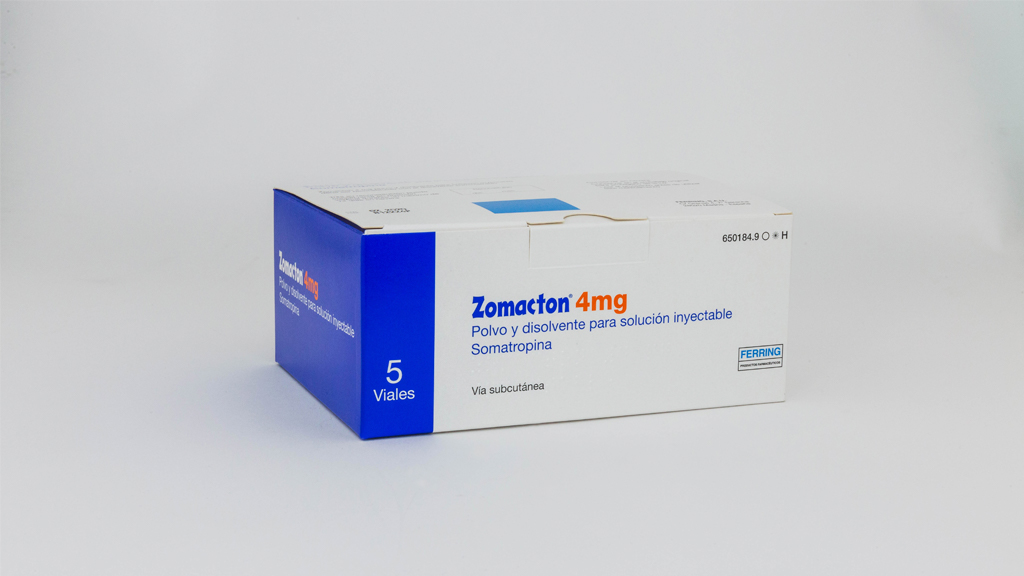 ZOMACTON 4 mg 1 VIAL POLVO PARA SOLUCION INYECTABLE + 1 AMPOLLA DISOLVENTE