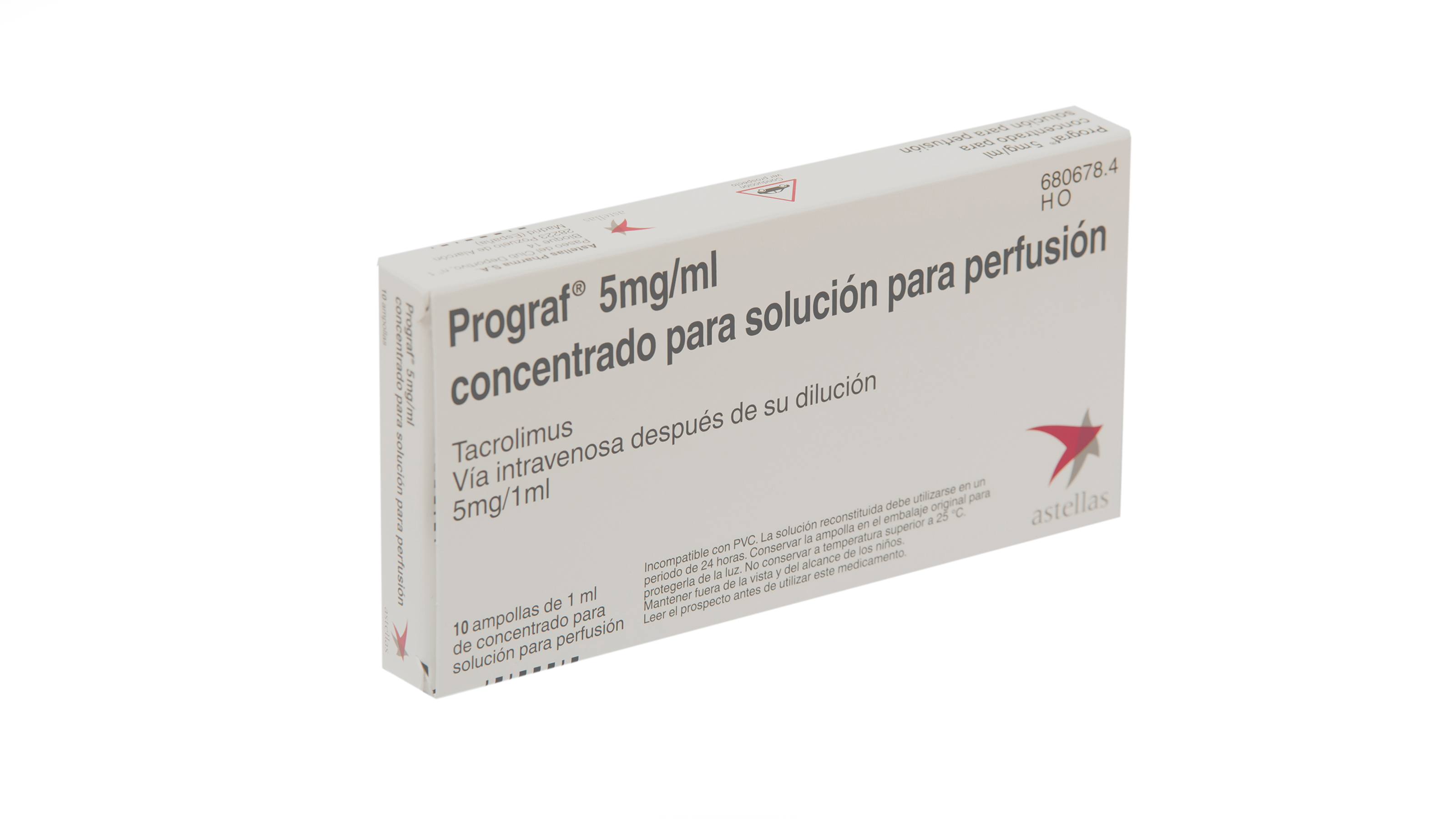 PROGRAF 5 mg/ml 10 AMPOLLAS CONCENTRADO PARA SOLUCION PARA PERFUSION 1 ml