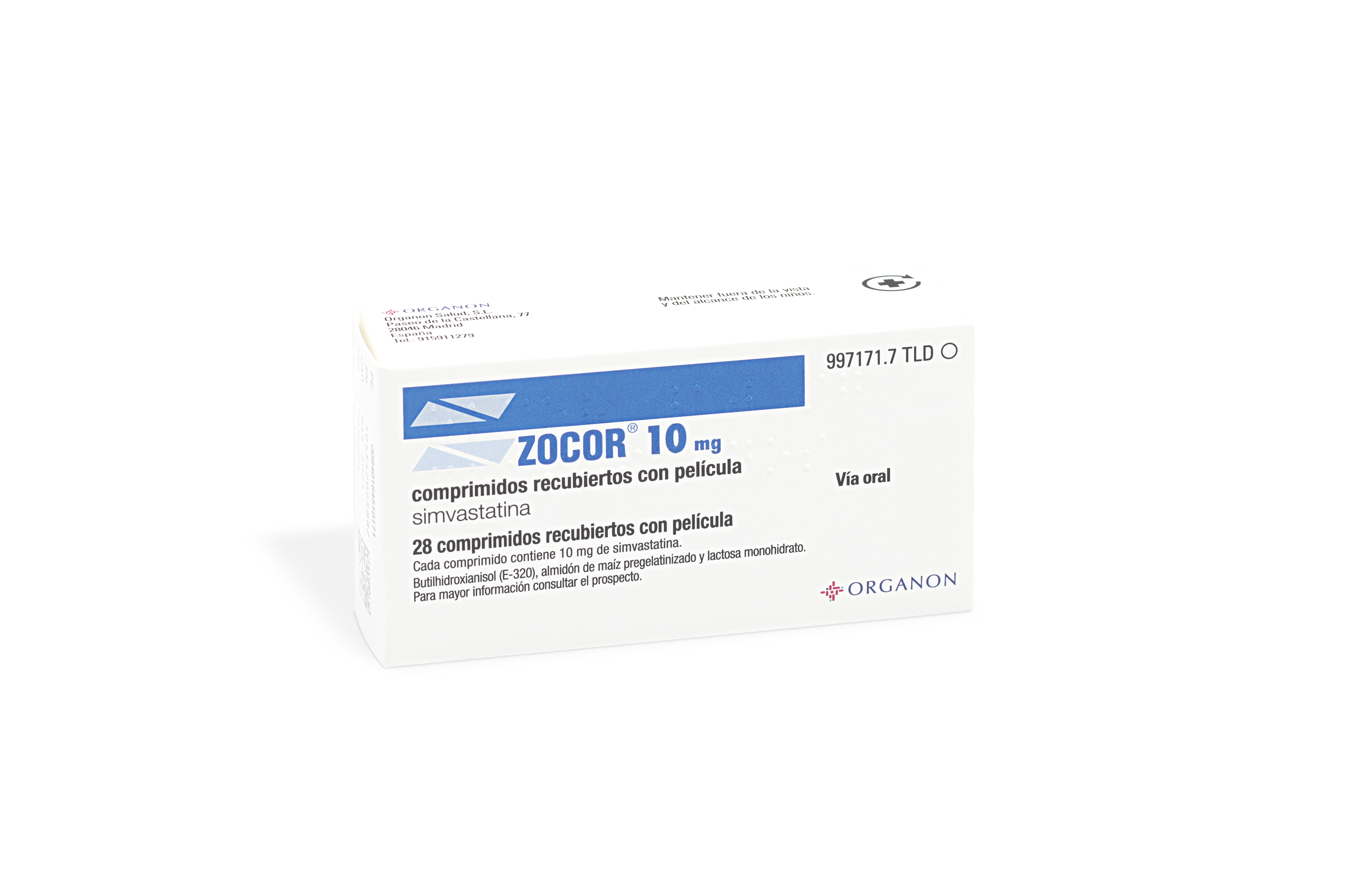ZOCOR 10 mg 28 COMPRIMIDOS RECUBIERTOS