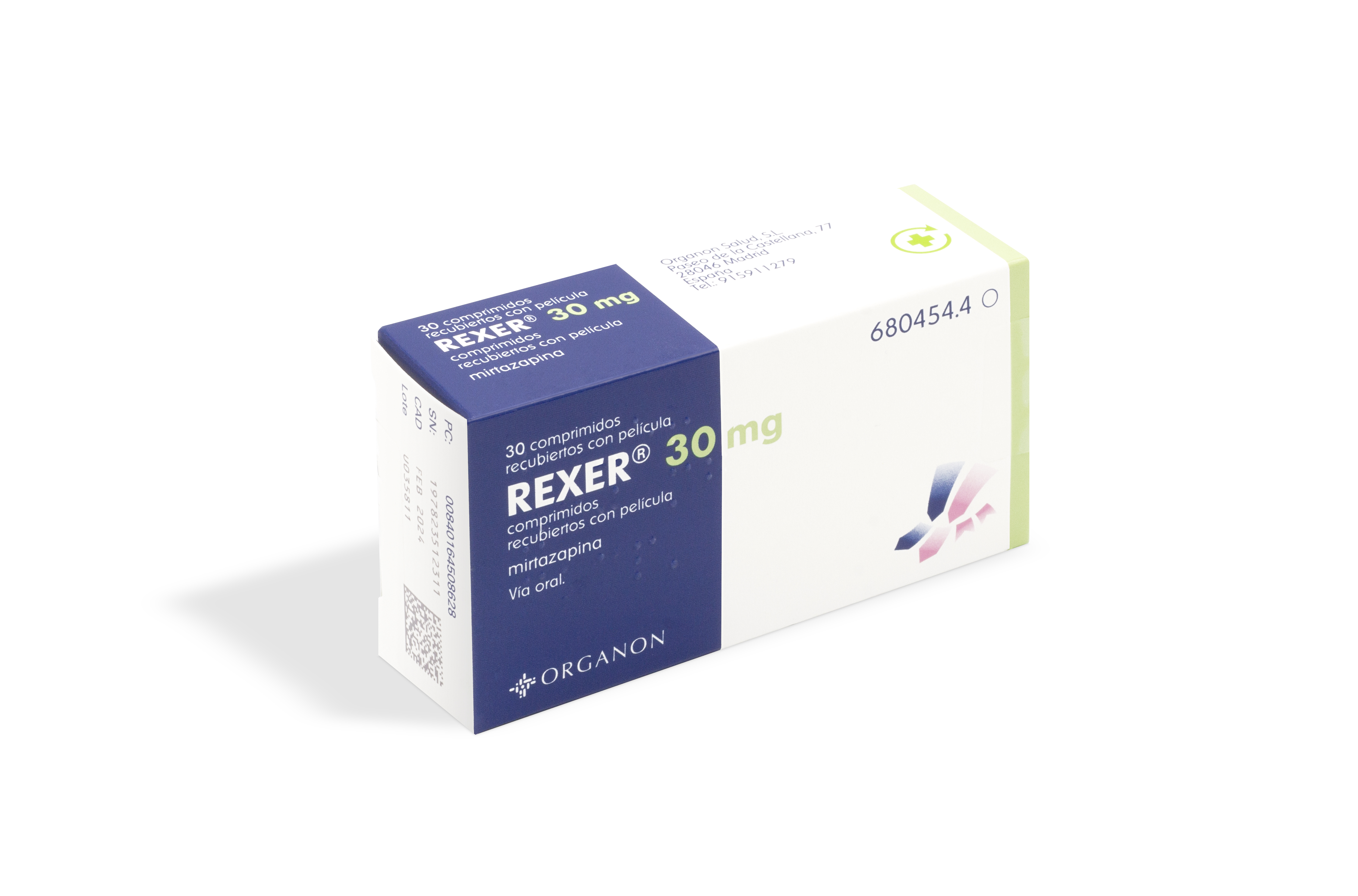 REXER 30 mg 30 COMPRIMIDOS RECUBIERTOS