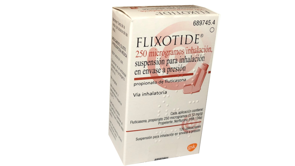 FLIXOTIDE 250 microgramos SUSPENSION PARA INHALACION EN ENVASE A PRESION 1 INHALADOR 120 DOSIS