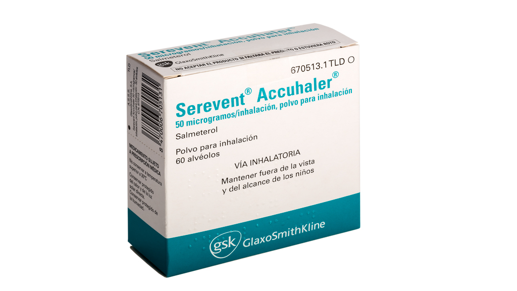 SEREVENT ACCUHALER 50 microgramos/INHALACION POLVO PARA INHALACION 1 INHALADOR 60 DOSIS