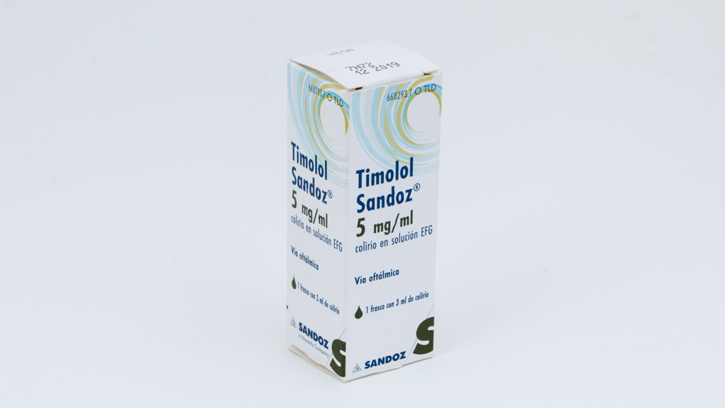 TIMOLOL SANDOZ EFG 5 mg/ml COLIRIO EN SOLUCION 1 FRASCO 3 ml