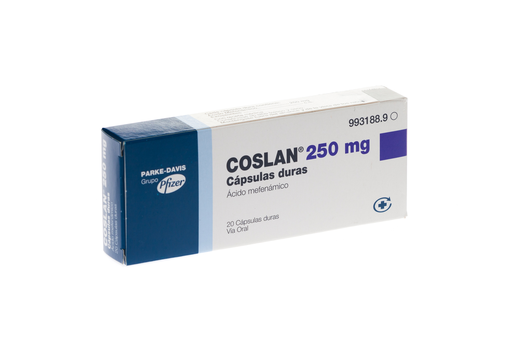 COSLAN 250 mg 20 CAPSULAS