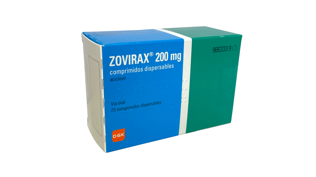 ZOVIRAX 200 mg 25 COMPRIMIDOS DISPERSABLES