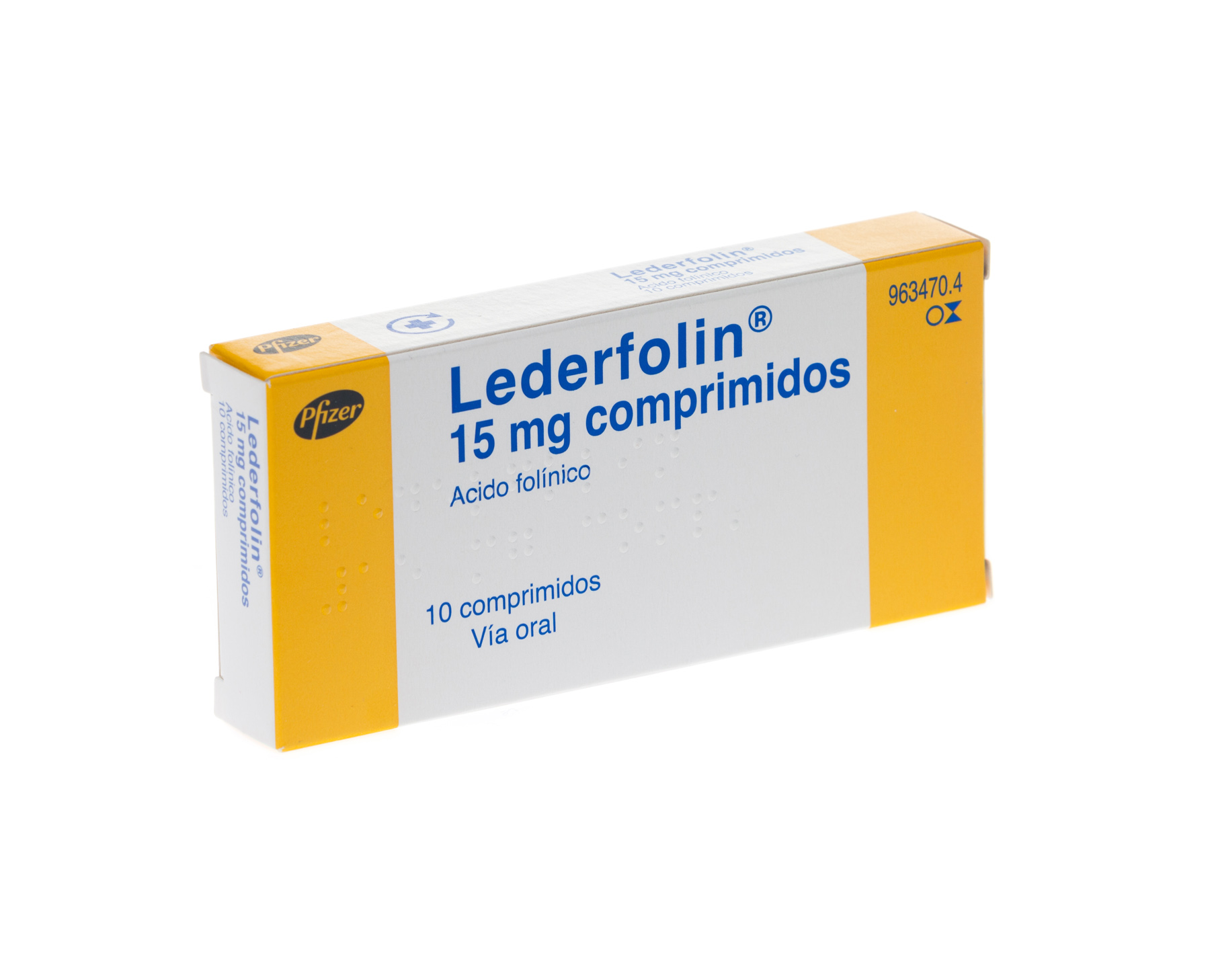 LEDERFOLIN 15 mg 10 COMPRIMIDOS
