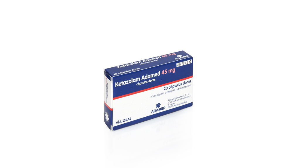 KETAZOLAM ADAMED 45 mg 20 CAPSULAS