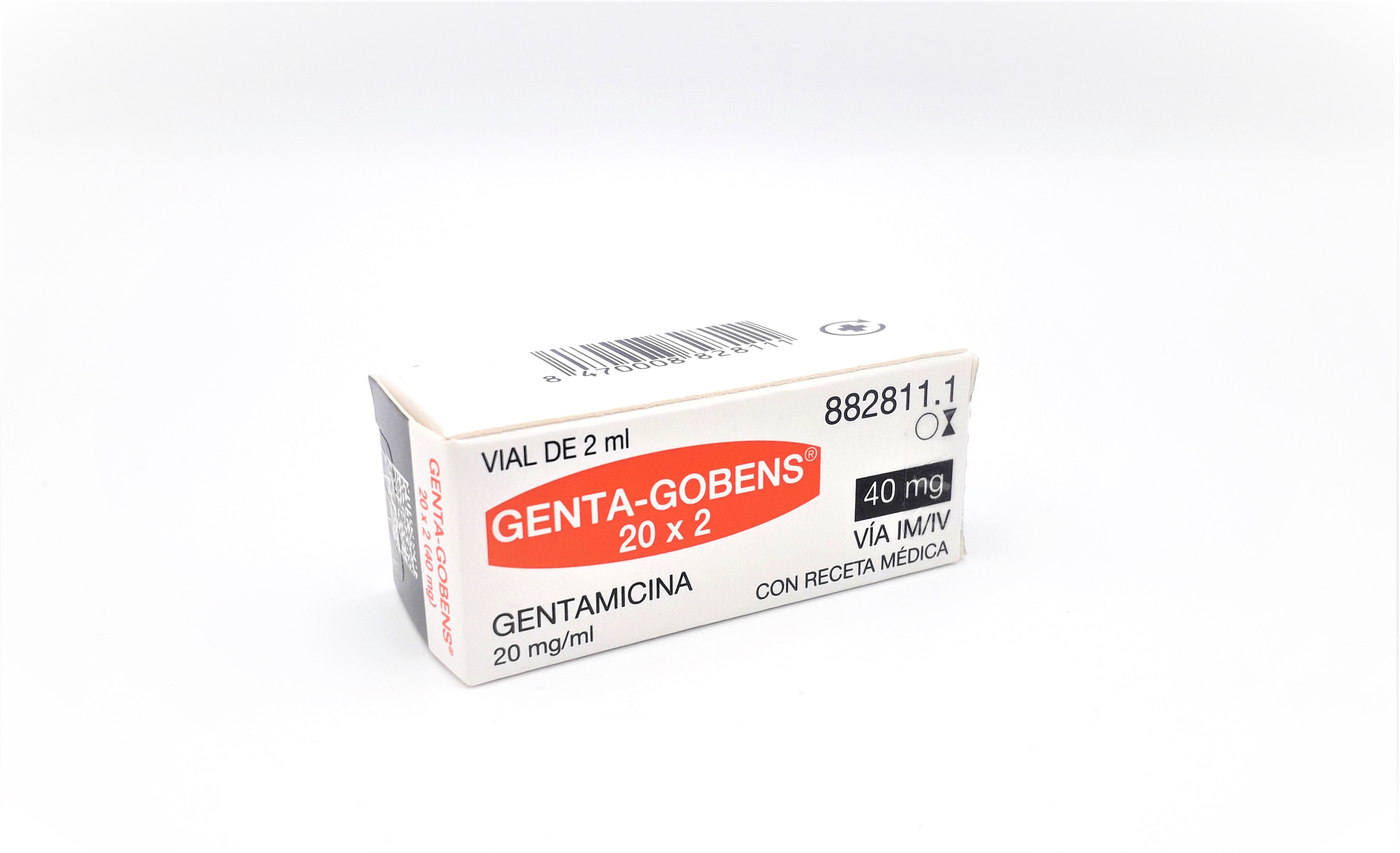 GENTA GOBENS 20 mg/ml 1 VIAL SOLUCION INYECTABLE Y PARA PERFUSION 2 ml