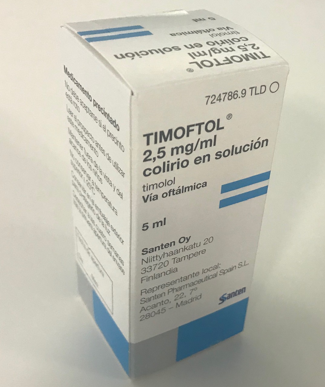 TIMOFTOL 2,5 mg/ml COLIRIO EN SOLUCION 1 FRASCO 3 ml