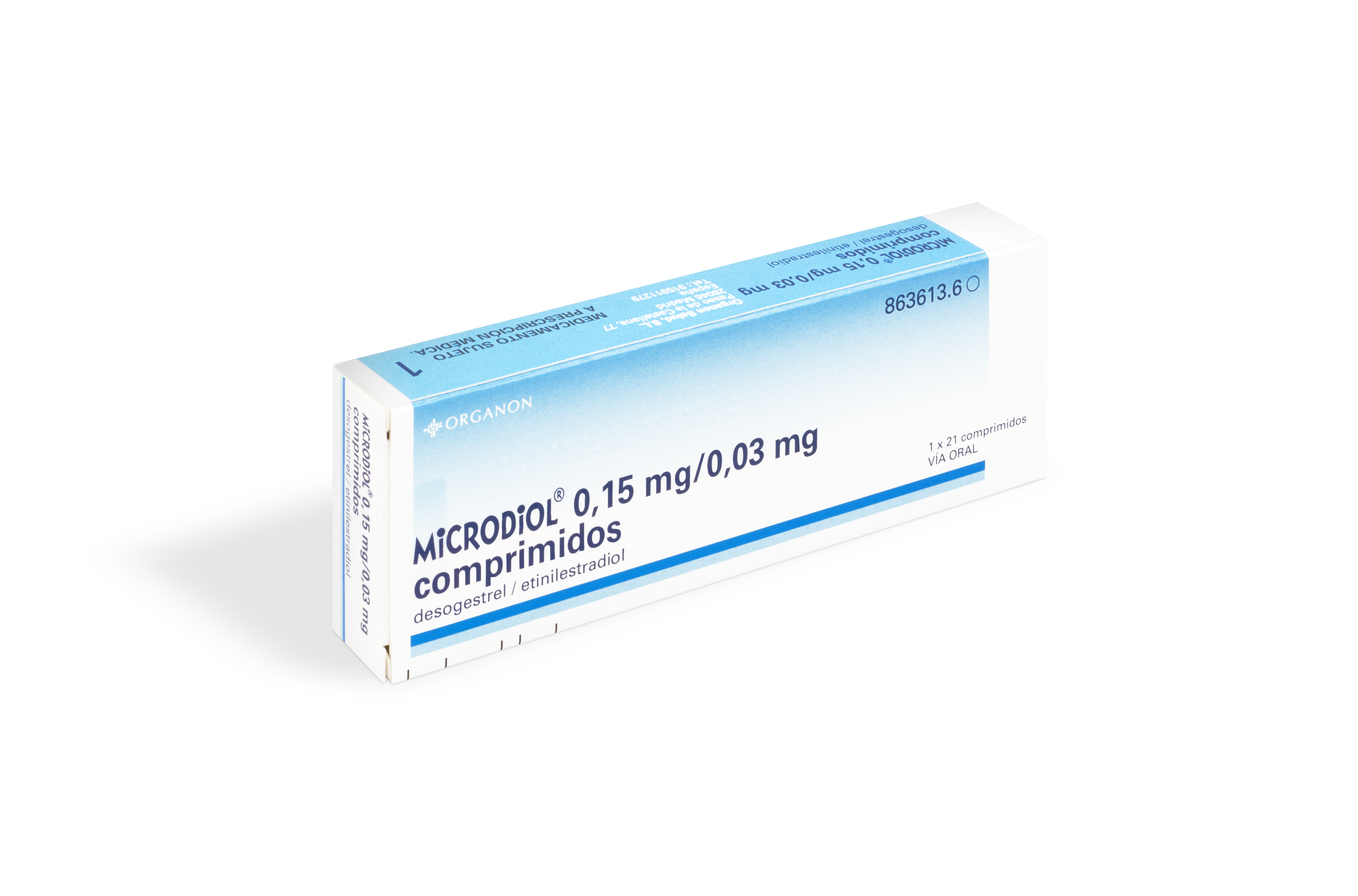 MICRODIOL 0,15 mg/0,03 mg 1 x 21 COMPRIMIDOS