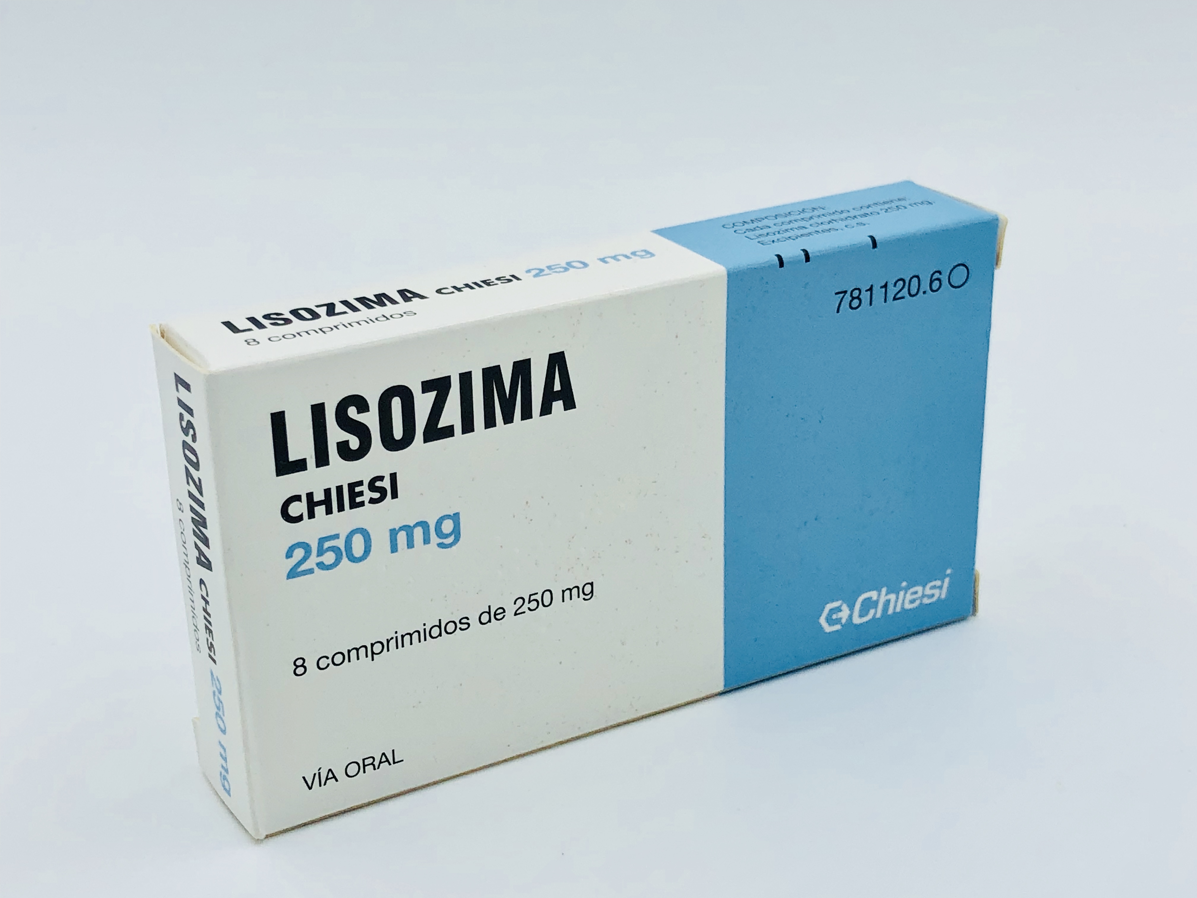 LISOZIMA CHIESI 250 mg 8 COMPRIMIDOS