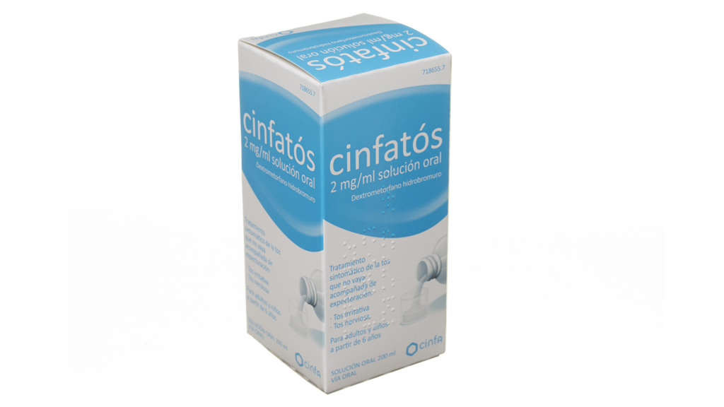 CINFATOS ANTITUSIVO 2 mg/ml SOLUCION ORAL 1 FRASCO 125 ml PET
